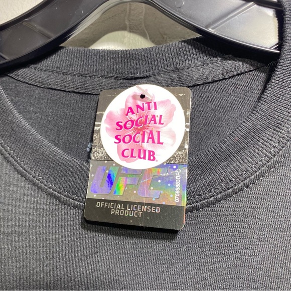 New - Anti Social Social Club -  McGregor Notorious Ufc Tee shirt - Black - SML - Picture 2 of 6